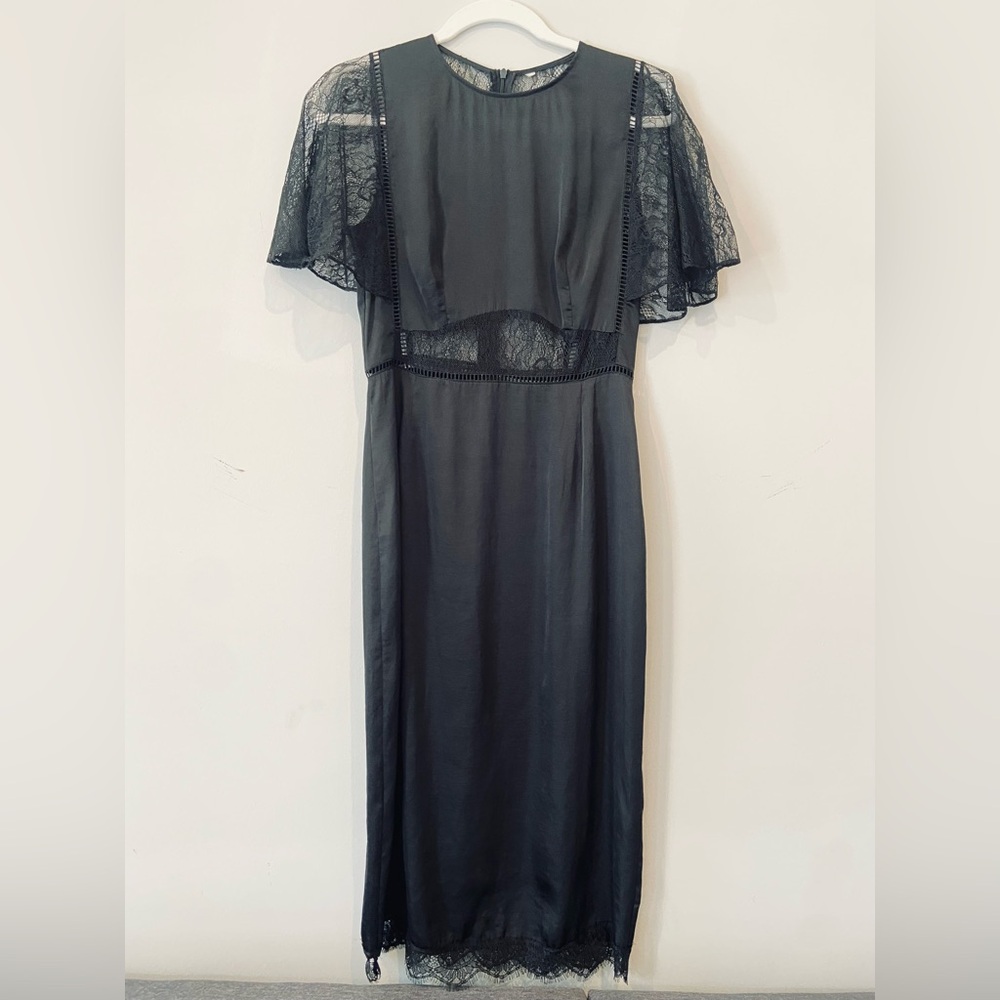 Boudoir-Style Black Lace Dress